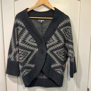 Women’s Gray Lambswool Horny Toad Cardigan XS